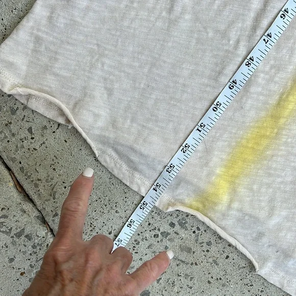 ATM Anthony Thomas Melillo Slub Jersey Sleeveless Maxi Dress Stone/Mustard XS - Picture 14 of 15